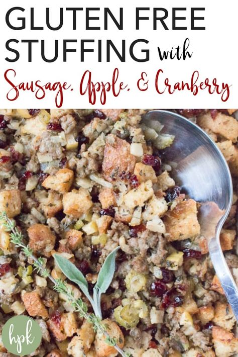 Corn Free Cornbread, Stuffing With Sausage, Gluten Free Stuffing Recipes, Thanksgiving Diner, Gluten Free Sausage, Paleo Thanksgiving, Gluten Free Stuffing, Cornbread Stuffing, Grain Free Diet