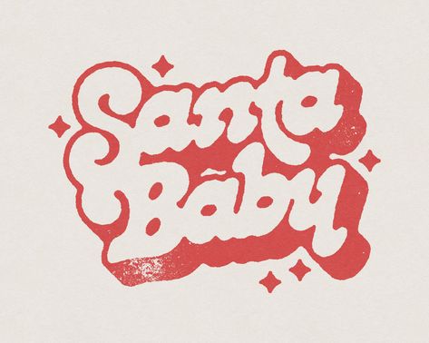 Christmas Graphic Design, Retro Vintage Christmas, Japan Illustration, Christmas Graphics, Digital Drawings, Retro Font, Santa Baby, Christmas Illustration, Christmas Quotes