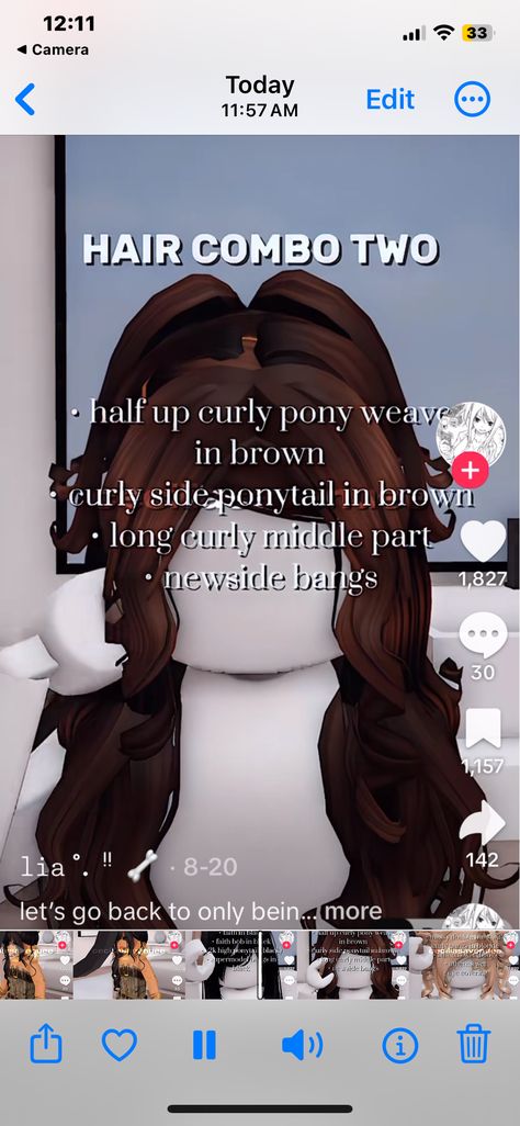 Curly Berry Avenue Hair Codes, New Berry Avenue Hair Codes, Cute Berry Avenue Hair Codes, Brown Hair Combos Berry Ave, Berry Avenue Face Combos, Berry Avenue 2000s Outfit Codes, Hair Combos Berry Ave, Berry Avenue Hair Combos, Hair Codes Berry Ave