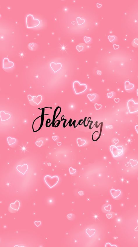 Made this myself ❤️ #february #2020 #februarywallpaper #hearts #pink #diy #pinkaesthetic #pinkinspiration #picsart #heart #pinkheart #sparkle #sparkly #wallpaperbackgrounds #wallpapertumblr #sparklywallpaper #backgroundsiphone #background February Chapter 2 Of 12 Wallpaper, February Asethic Wallpaper, Cute February Wallpaper, February Screensavers, February Wallpaper Iphone, February Iphone Wallpaper, Hello February Wallpaper, February Wallpaper Aesthetic, January Wallpaper Aesthetic