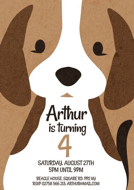 Party Invitation Card Design, Birthday Party Dog, Birthday Party Invitation Card, Cute Pet Dog, Dog Birthday Party, Dog Party, Dog Cards, Cute Pet, Invitation Card Design