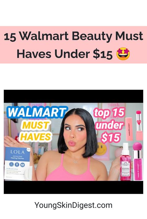 15 Walmart Beauty Must Haves Under $15 🤩 😍 walmart cosmetics products, best hydrating serum anti aging, diy face care products 🌸 #inspiration #glutenfree #dryskin Walmart Beauty Finds, Walmart Beauty Must Haves, Diy Face Care, Day Skincare Routine, Best Hydrating Serum, Exfoliating Facial Scrub, Walmart Beauty Products, Gel Sunscreen, Gentle Facial Cleanser