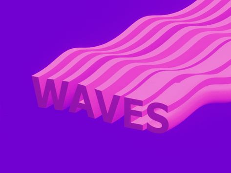 Blender Text, 3d Text Animation, Wavy Text Procreate, Water Wave Animation, Wave Animation, Wave Motion Graphic, Blender 3d Typography, Wave Effect Illustrator, Book Cover Art Ideas