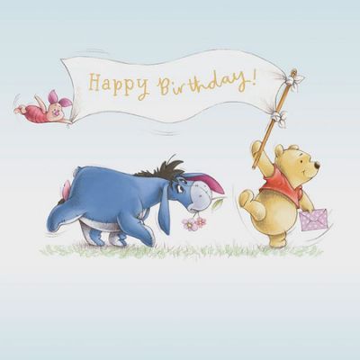 Happy Birthday Winnie The Pooh Image, Pooh Happy Birthday, Piglet Birthday, Pooh Wallpaper, Happy Birthday Disney, Winnie The Pooh Drawing, Winnie The Pooh Cake, Winnie The Pooh Themes, Winnie The Pooh Pictures