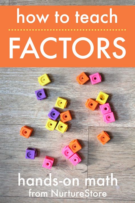 How to introduce factors to children using blocks - NurtureStore Factorization Math, How To Get Smarter In Math, How To Find The Greatest Common Factor, Math Factors, How To Teach Factors And Multiples, Teaching Factors And Multiples, Finding Factors, Creative Learning, Math Concepts