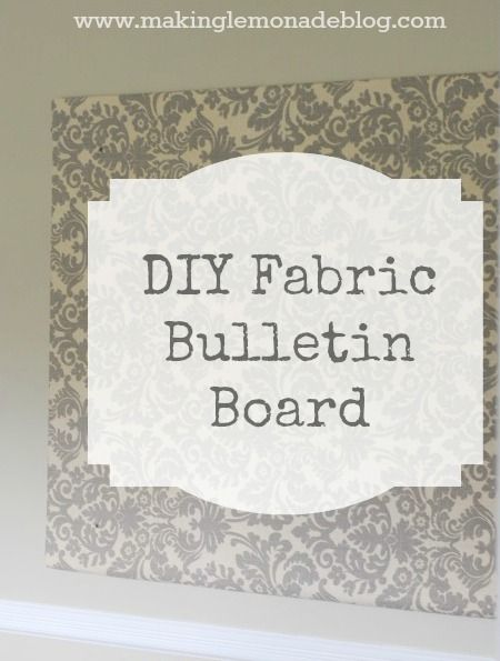 make a HUGE bulletin board for less than $12 using this secret trick-- hint: there's not cork under there. :) SO easy, and can be made to fill an entire wall too! #DIY #organization via www.makinglemonadeblog.com Fabric Covered Bulletin Board, Office Bulletin Boards, Fabric Bulletin Board, Foam Insulation Board, Diy Bulletin Board, Morale Boosters, Cheap Fabric, Diy Desk, Paper Organization