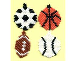 Sports balls, Sova Enterprises Seed Bead Projects, Beading Crafts, Brick Stitch Earrings, Brick Stitch Pattern, Bead Weaving Patterns, Ball Earrings, Beaded Earrings Patterns, Bowling Ball, Sports Balls