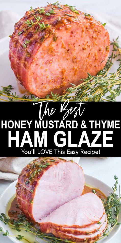 Honey Mustard For Ham, Dijon Mustard Ham Glaze, Ham Sauce Recipe Mustard, Savory Ham Glaze Recipe, Ham Dressing Recipe, Honey Mustard Glaze For Ham, Ham Glaze Recipe Easy, Mustard Glaze For Ham, Simple Glaze Recipe