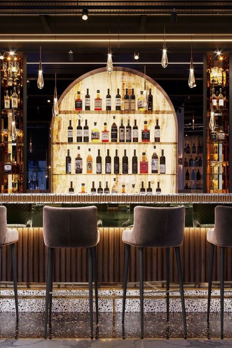 Back Bar Design, Bar Lounge Design, Rooftop Restaurant Design, Austin Interior Design, Bar Counter Design, Luxxu Modern Design Living, Home Bar Rooms, Modern Home Bar, Best Bar