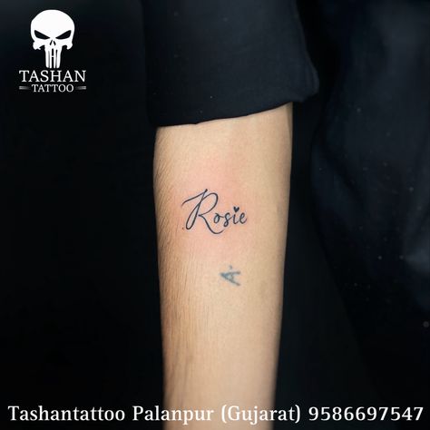 TashanTattoo
AshokTattooWala
S.4.5,Tirupati plaza
Opp. New bus stand
Near gd modi collage
Palanpur (gujrat)
9586697547
9687533310 Rosa Name Tattoo, Rosie Name, Name Tattoo, Name Tattoos, Tatting, Tattoos, Quick Saves