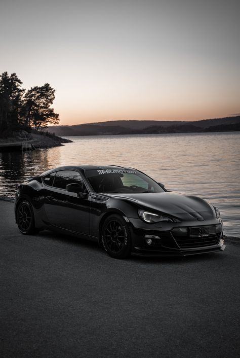 Thanks to @Patrik_Storm for making this photo available freely on @unsplash 🎁 Subaru Brz Black, Brz Car, Black Mercedes, Black Mercedes Benz, Road Photo, Black Porsche, Custom Cars Paint, Toyota Gt86, Car Wallpaper