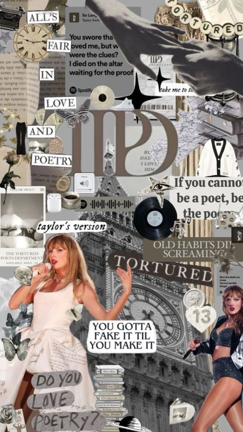 #ttpdera Ttpd Collage Wallpaper, Ttpd Iphone Background, Taylor Swift Ttpd Wallpaper, Ttpd Wallpaper Aesthetic, Ttpd Taylor Swift Aesthetics, Taylor Swift Ttpd Aesthetic Wallpaper, Taylor Swift Ttpd, Ttpd Wallpaper Taylor Swift Iphone, Snapchat Wallpaper