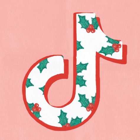 Christmas Wigitsmith, Christmas Iphone Icons Aesthetic, Pink Christmas App Icons, Christmas Phone App Icons, Pancake Song, Alt Christmas, Tiktok App Icon, Ipad Themes, Logo Tiktok