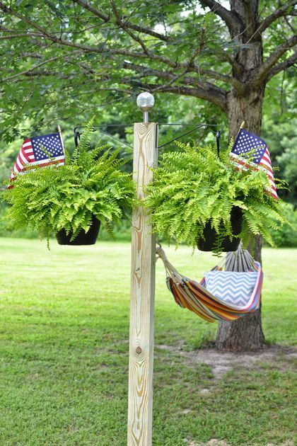 Backyard Hammock Ideas, Hammock Posts, Hammock Stand Diy, Hammock Ideas, Backyard Hammock, Diy Hammock, Hammock Stands, Pergola Garden, Metal Pergola