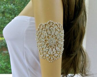 Rhinestone Cuff Bracelet Bridal Cuff Bracelet Beaded by ctroum Upper Arm Jewelry, Arm Cuff Jewelry, Upper Arm Cuff Bracelet, Upper Arm Bracelet, Bridal Cuff Bracelet, Upper Arm Cuff, Arm Cuff Bracelet, Bridal Cuff, Arm Bracelets Upper