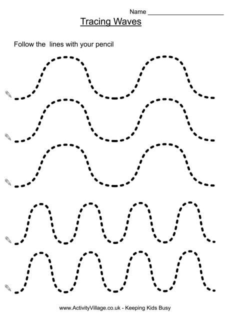 Tracing waves Line Tracing Worksheets, Preschool Fine Motor Skills, Tracing Worksheets Free, Line Tracing, Tracing Lines, Alphabet Worksheets Kindergarten, Pattern Worksheet, Preschool Tracing, Tracing Sheets