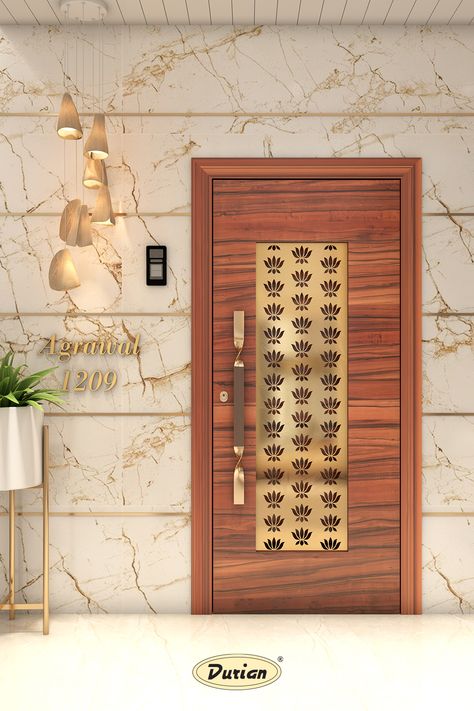 Front Door Elevation Entrance, Entryway Gates Entrance, Entrance Door Elevation Design, Front Door Elevation Designs, Tiles Design For Hall Wall, Home Front Wall Tiles Design Indian, Main Door Foyer Design, Front Door Tiles Entrance, Main Door Wall Design Entrance Modern