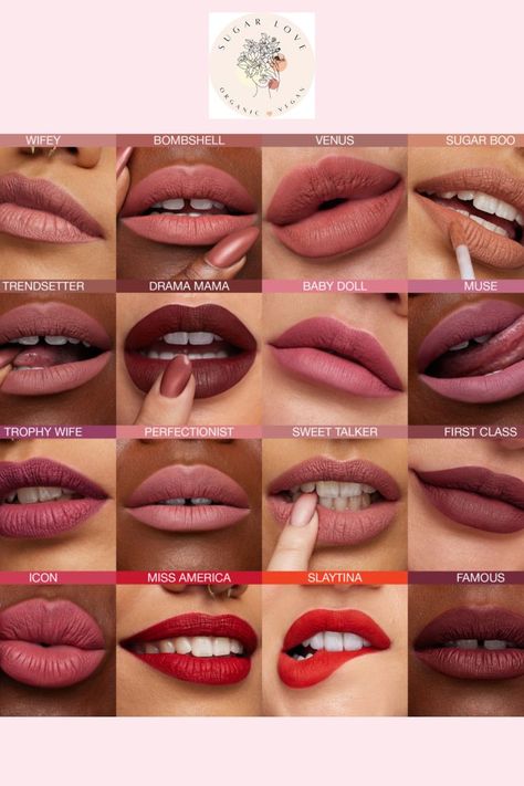 lipstick shades for medium skin Matte Lipstick Shades For Medium Skin, Natural Lipstick Shades, Brown Lipstick Shades, Huda Lipstick, Huda Beauty Matte Lipstick, Lipstick On Brown Skin, Perfect Lipstick Shade, Skin Tone Makeup, Neutral Skin Tone