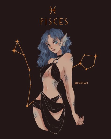 Picese Zodiac, Zodiac Characters, Pisces And Aquarius, Zodiac Signs Pisces, Pisces Sign, Zodiac Sign Traits, Zodiac Art, Clip Studio Paint, Pisces Zodiac