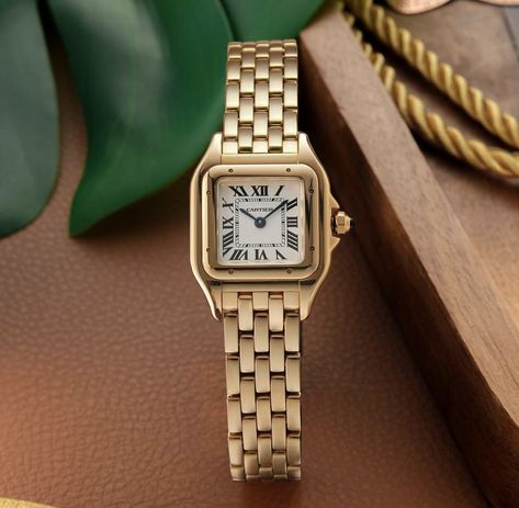 Watch Womens, Dream Watches, Cartier Watch, Gold Jewellery, Men's Style, Cool Watches, Cartier, Panther, Womens Watches