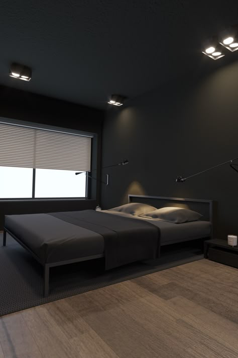 Instagram Minimalist, Black Bedroom Design, Black Bedroom Decor, Bedroom Design Trends, Bedroom Setup, Black Bedroom, Bedroom Black, Modern Bedroom Design, Home Room Design