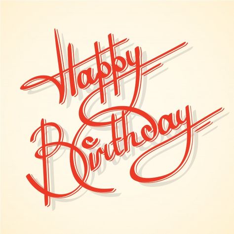 Calligraphy happy birthday ornate lettering postcard template vector illustration Free Vector Happy Birthday Wishes Png Text, Happy Birthday Wishes Png, Calligraphy Happy Birthday, Birthday Calligraphy, Happy Birthday Calligraphy, Happy Birthday Writing, Happy Birthday Font, Happy Birthday Typography, Editing Material