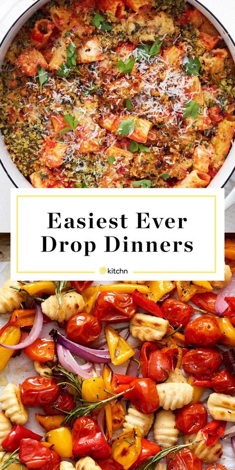 Easy Drop Dinner Recipes | Kitchn Sweet Breakfast Casserole, Meal Train, Cheesy Pasta Bake, Tomato Dishes, Meal Train Recipes, Best Casseroles, Recipe Roundup, Quick Cooking, Drop Off