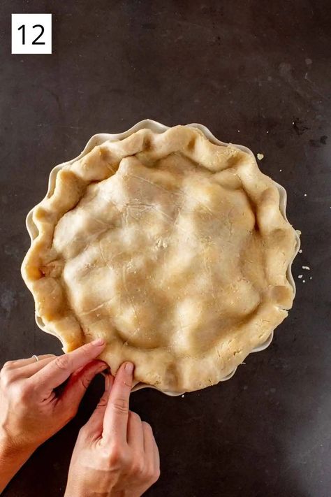 Best Pie Crust Recipe Crisco, Pie Crust Crisco Recipe, Original Crisco Pie Crust Recipe, Vintage Pie Crust Recipe, Cisco Pie Crust Recipe, Pie Crust Recipe Easy Crisco, Single Pie Crust Recipe Crisco, Butter Flavored Crisco Pie Crust, Crisco Pie Crust Recipe Homemade