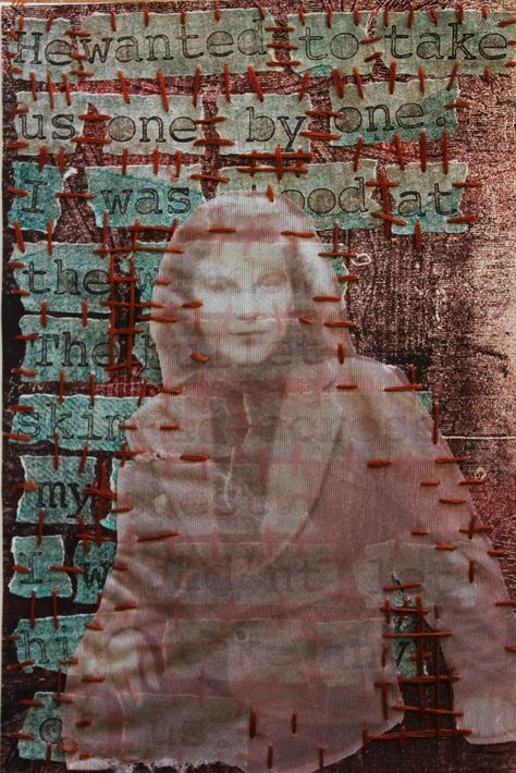 #art #design #textiles #sample #sketchbook #project #memory #war #history #family #print #stitch #layers Memories Textiles, Textiles Portraits, Story Quilt, College Project, A Level Textiles, Computer Design, Mini Project, College Projects, Sketchbook Project