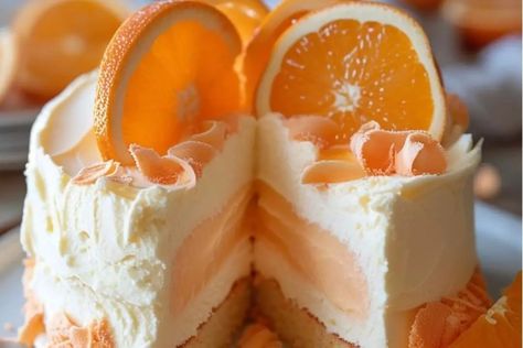 Zesty Orange Creamsicle Ice Cream Cake Raspberry Ice Cream Cake, Orange Dreamsicle Ice Cream, Orange Creamsicle Ice Cream Cake, Orange Cream Sickle Cheesecake, No Bake Summer Orange Creamsicle Cheesecake, Orange Swirl Ice Cream, Orange Sherbert, Orange Dreamsicle, Raspberry Ice Cream