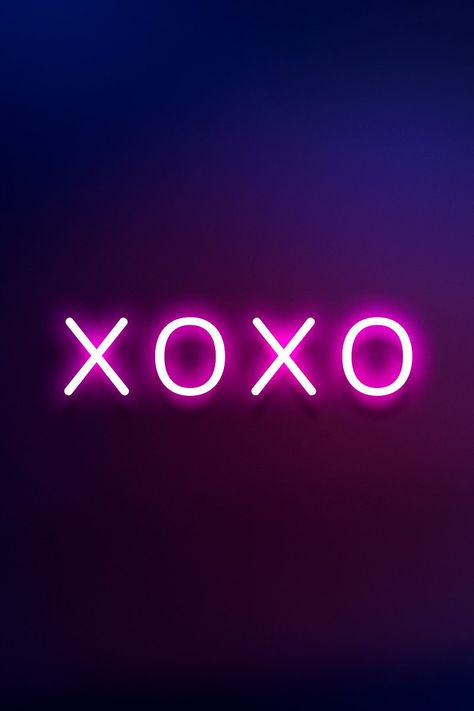 Pink Xoxo Wallpaper, Xoxo Wallpapers, Xoxo Neon Sign, Neon Widgets, Neon Pictures, Pink Neon Wallpaper, Neon Symbol, Neon Typography, 90s Wallpaper Hip Hop