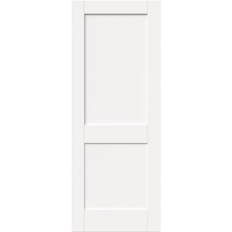 White Primed Shaker 2 Panel Internal Door - DoorsDirect2u 4 Panel Internal Doors, Internal Doors Modern, Grey Internal Doors, White French Doors, Aluminium French Doors, Upvc French Doors, External French Doors, Internal French Doors, Fire Doors Internal