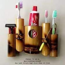 Bamboo Multipurpose Tooth Brush Holder at Rs 240/piece | Mumbai | ID: 25588059530 Wooden Home Accessories, Bamboo Decoration, Army Wallpapers, Tooth Brush Holder, Indian Army Wallpapers, Bamboo Diy, Bamboo Gifts, Bamboo Products, Bamboo Decor