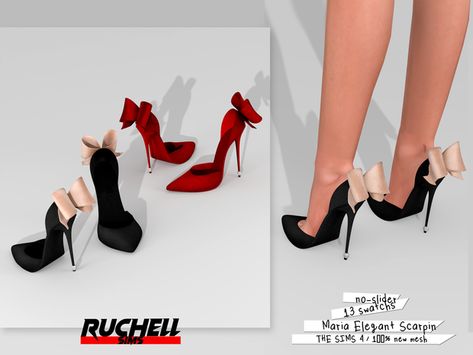 Maria Elegant Scarpin | Patreon Ts4 Shoes, Sims Shoes, Mod Shoes, San Myshuno, Sims 4 Challenges, Sims 4 Cas Mods, Play Sims 4, Cc Shoes, Pelo Sims