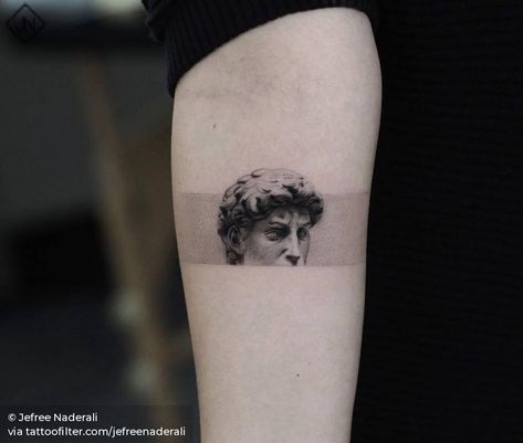 Tumblr Tattoo, David Tattoo, Tattoos Inspiration, Statue Tattoo, Tattoo Inspiration Men, Greek Tattoos, Cool Small Tattoos, Black Ink Tattoos, Dope Tattoos