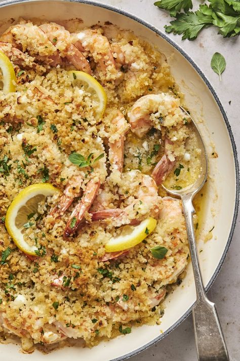 Baked Shrimp Scampi | Olive & Mango Shrimp Scampi Baked Recipe, Half Baked Harvest Shrimp Scampi, Shrimp Scampi With Asparagus, Baked Shrimp Scampi Oven, Shrimp And Artichoke Scampi, Easy Baked Shrimp, Baked Shrimp Scampi, Seafood Dish Recipes, Shrimp Scampi Recipe