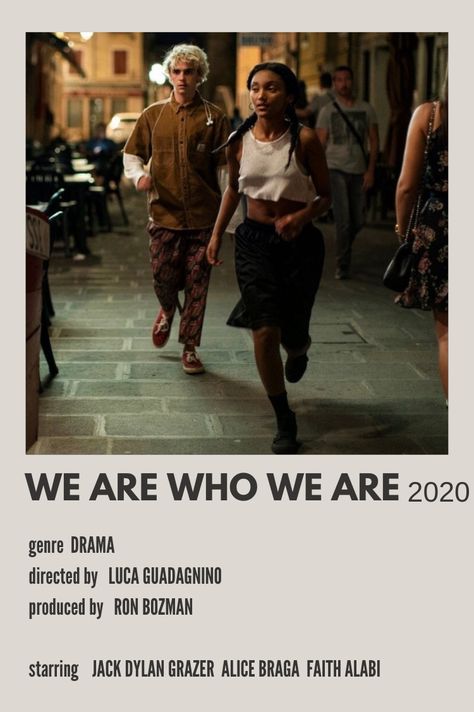 We Are Who We Are Aesthetic, We Are Who We Are Poster, We Are Who We Are, Black Love Movies, Movie Recs, Tv Shows To Watch, Indie Movie Posters, Movie Hacks, Movies To Watch Teenagers