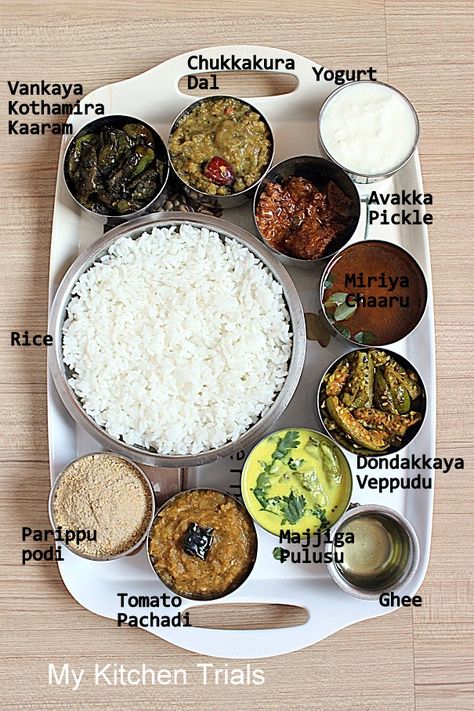 A hearty platter from Andhra pradesh, India. Food Panda, Regional Recipes, Indian Thali, Andhra Recipes, Fancy Foods, Indian Meal, Indian States, Cooking Photos, Indian Foods