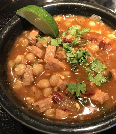 Easy Posole (Pork and Hominy Stew) Mexican Hominy Recipes, Mexican Hominy Soup, Chicken Hominy Soup Mexican Posole, Ground Beef And Hominy, Pork Hominy Stew Mexican Posole, Hominy Recipes, Canned Hominy, Pozole Recipe, Mexican Comfort Food