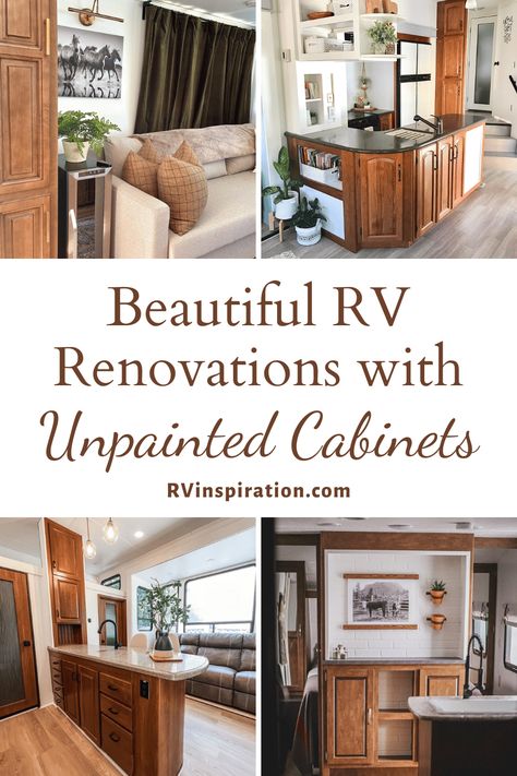 Camper Rebuild, Camper Flip, Updating Oak Cabinets, Rv Kitchen Remodel, Rv Decorating Ideas, Rv Cabinets, Rv Decorating, Motorhome Remodel, Recycle Projects