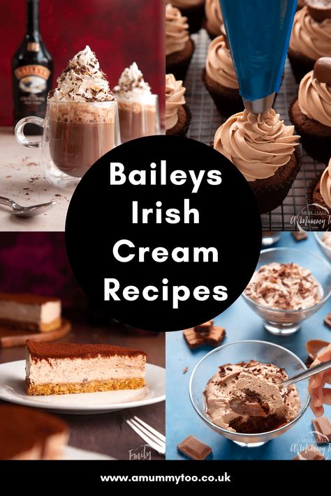 Baileys Irish Cream Recipes Saint Brendans Irish Cream Recipe, Baileys Irish Cream Dip, Irish Creme Recipes, Bailies Recipe, Bailey’s Irish Cream Recipes, Bailey Dessert Recipes, Bailey Cocktails, Drinks Made With Baileys Irish Cream, Irish Cream Recipe Desserts