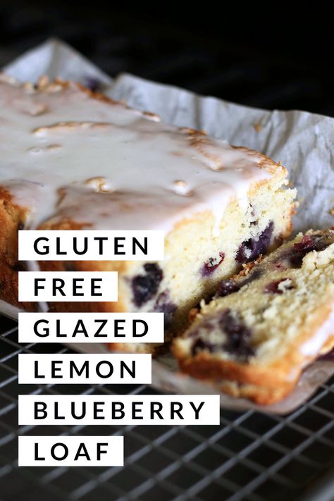 Healthy Blueberry Recipes, Blueberry Loaf Cakes, Lemon Blueberry Loaf, King Arthur Gluten Free, Tea Breakfast, Blueberry Loaf, Lemon Loaf Cake, Lemon Blueberry Bread, Gluten Free Sourdough