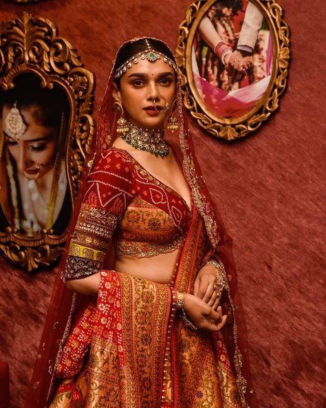 Aditi Rao Hydari Lehenga, शादी की तस्वीरें, Aditi Rao Hydari, Aditi Rao, Nikkah Dress, Lehnga Dress, Indian Bride Outfits, Bridal Lehenga Collection, Designer Bridal Lehenga