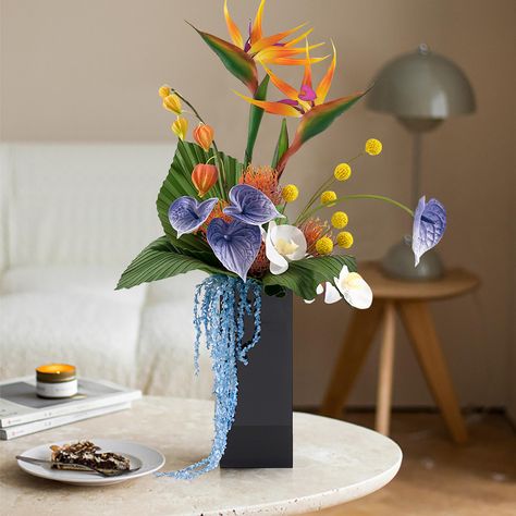 Tall flower vase