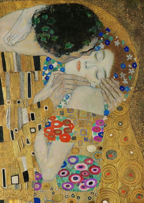 The Kiss Gustav Klimt - An Analysis of Klimt's Painting, "The Kiss" Art Klimt, Gustav Klimt Art, The Kiss (klimt), Klimt Paintings, Frida Art, Klimt Art, Framed Oil Painting, Oil Painting Reproductions, The Kiss