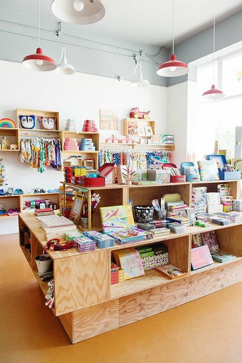 Retail Layout, Boutique Interiors, Bookstore Design, Kids Consignment, Bohemian Modern Style, Kids Cafe, Stationary Store, Store Interiors, Paper Store