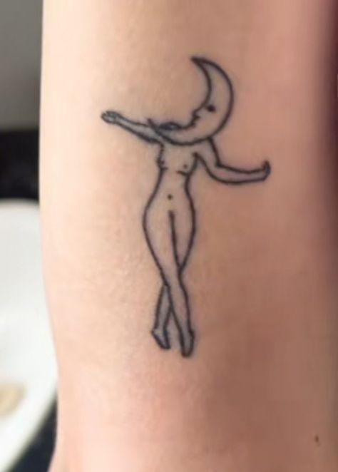 Dancing Tattoo, Dr Tattoo, Stick Poke Tattoo, Whimsical Aesthetic, Stick N Poke, Handpoke Tattoo, 4 Tattoo, Stick N Poke Tattoo, Poke Tattoo