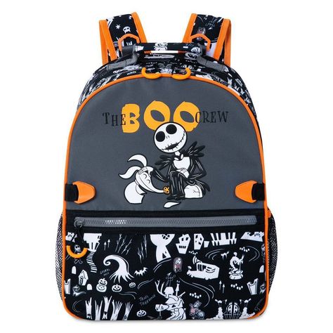 Going to school with ''The Boo Crew'' will be frightfully fun when they're carrying their classroom essentials in this backpack. Jack Skellington and his ghostly canine companion Zero are featured on this colorful carry all that has such adaptive features as zipper pulls and detachable straps. Pair it with the coordinating The Nightmare Before Christmas adaptive lunch box for added back to ghoul convenience. All accessories (water bottle, lunch tote, etc.) sold separately. Genuine, Original, Aut Nightmare Before Christmas Kids, Nightmare Before Christmas Backpack, Disney Backpack, Classroom Essentials, Animal Backpacks, Boo Crew, Going To School, Lunch Tote, The Nightmare Before Christmas