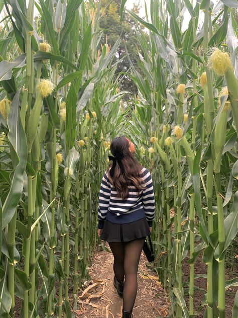 Cute Corn Maze Outfits, Corn Maze Couple Pictures, Corn Maze Outfit, Corn Maze Instagram Pictures, Corn Maze Maternity Photoshoot, Corn Maze Photoshoot, Halloween Corn Maze Aesthetic, Corn Maze Pictures, Fall Photo Ideas