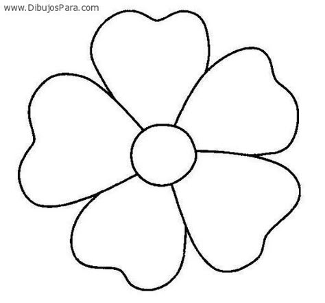 Dibujo de Flor de cinco petalos Pola Sulam, Beadwork Patterns, Flower Coloring Pages, Flower Template, Applique Patterns, Stained Glass Patterns, Applique Quilts, Felt Flowers, Flower Crafts